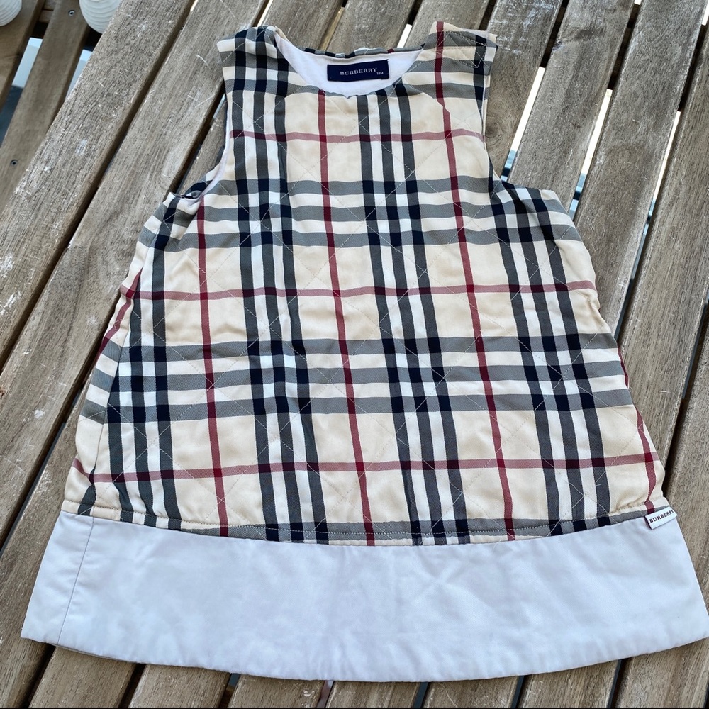 Dress Burberry 12 / 18 months fleeced sleeveless